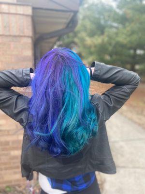 Vivid hair color