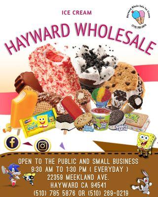 Hayward Wholesale Ice Cream