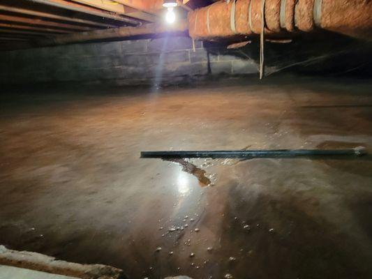 Water intrusion in basement