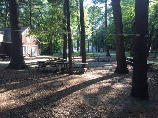 Picnic tables