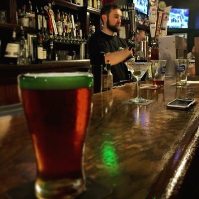 A Sierra Nevada in a thick and fancy pint glass. (Instagram filters were made for bars)