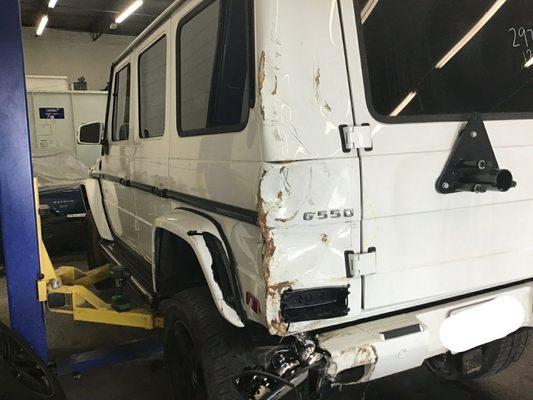 2017 Mercedes Benz G550 Quarter panel Replacement