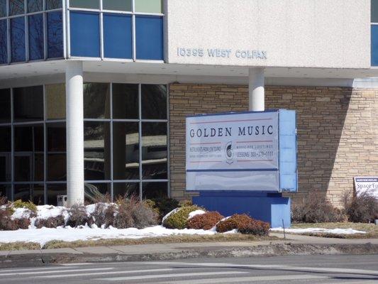 We are located at Golden Music Center 10395 W Colfax Ave, Lakewood, CO 80215.