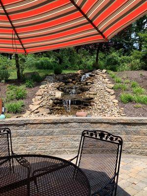 Amazing work from Tuma!! Built a patio, retaining wall and waterfall...wonderful people to work with and on schedule...hard working people!!