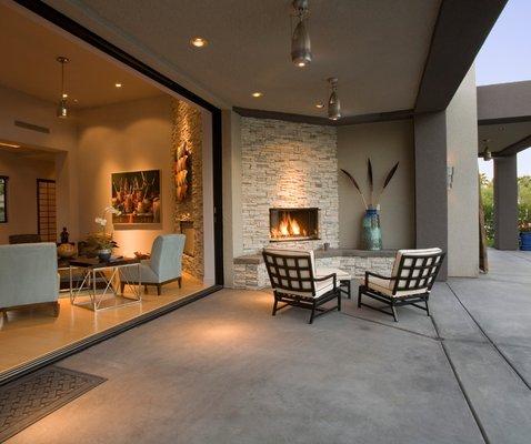 Experience the beauty and luxury of terrazzo and patio living.