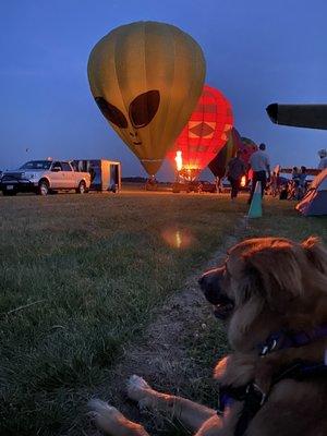 Evenings are always fun on EAA grounds