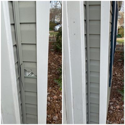 Damaged Siding repair