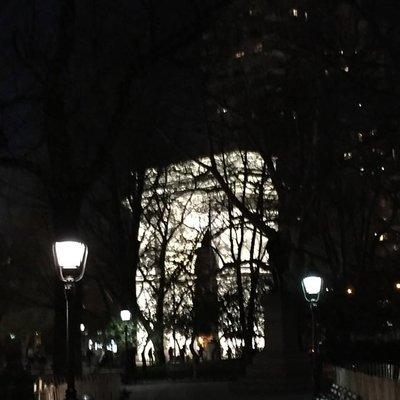 Washington Square Park at Night