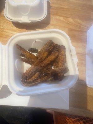 These are $8.50 "Sharable Pickle fries"