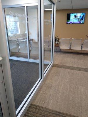 Spacious waiting room.