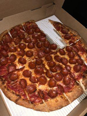 Large pepperoni take out