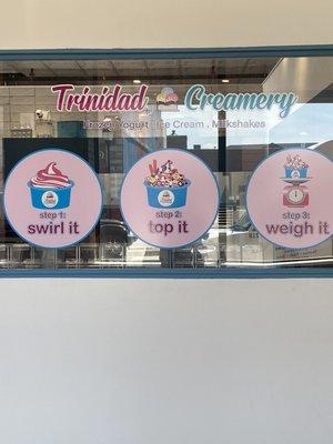 Swirl it, Top it, Weigh it