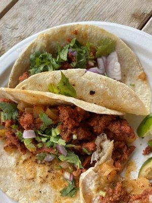 Authentic flavor! Pastor tacos