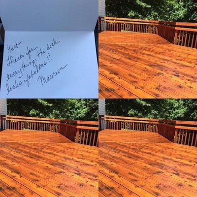 Happy Customers, like Maureen, motivate us to do our best craftsmanship on each and every project since 1985.