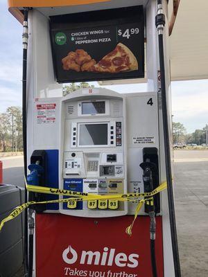 All the pumps are out of order today but the sign for gas remains on. Lots of angry customers in the parking lot.  More like Circle Decay