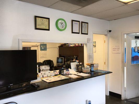 Photo of inside their office where you pay for service