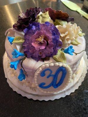 Tres Leches 30th birthday cake