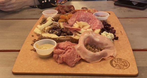 Fromage a Trois- Charcuterie platter. Great price, great variety, perfect for sharing.