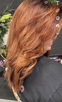 Red copper color