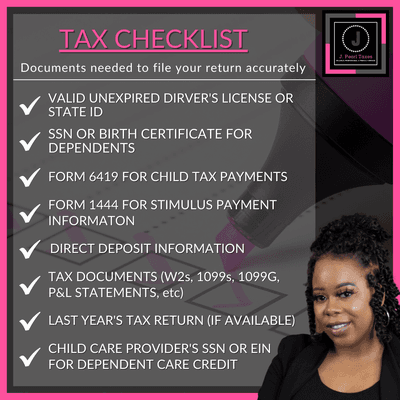 To avoid delays with your refund, make sure you have received all of your tax documents. 
 
 Contact us at 470-642-7420.