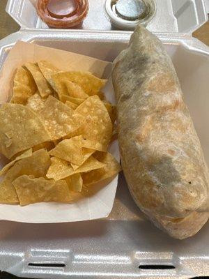 Steak burrito