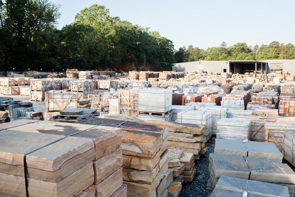 Big Rock 3.5 acre stoneyard in Greenville, SC.