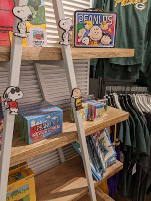 Peanuts merchandise. Happy birthday, Charles Schulz!