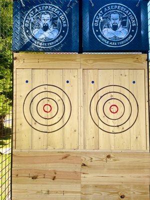 Axe throwing targets