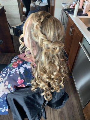 My hair style for my friend's wedding from Emily Bunn