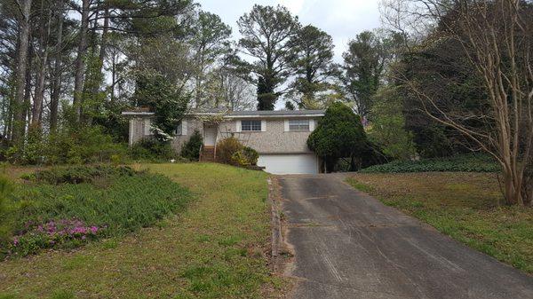 We bought this house from a gentlemen who inherited it and didn't want to have to repair it since he lived in South Georgia