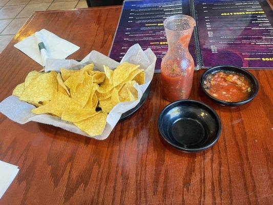 Chips with salsa