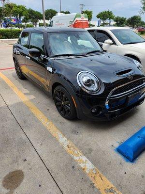 mini cooper before the tint