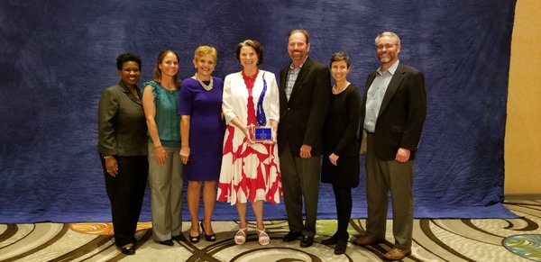 Barnabas employees and board members at the Florida Blue Sapphire Awards event.