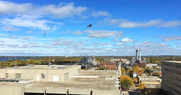 Fantastic view of the north side of Madison from the conference room window