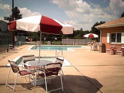 Patio Pool Area and Clubhouse