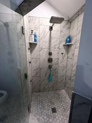 Master shower