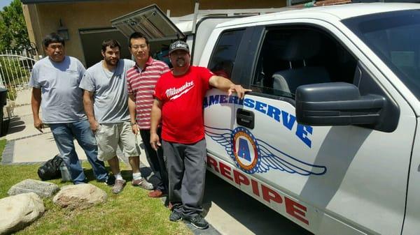 Another happy customer with Jesse and his crew.