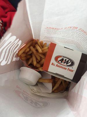 Fries, chicken strips and cheese curds!!!! YUM