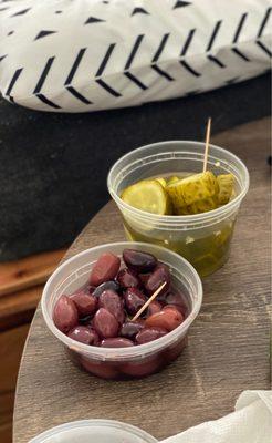 Kalamata Olives & Garlic & Onion Pickles