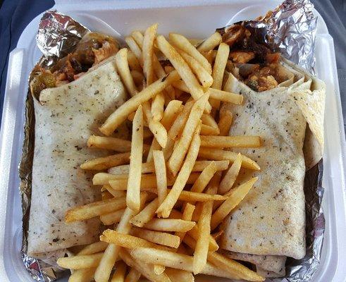 Shawrma Wrap w/ French Fries