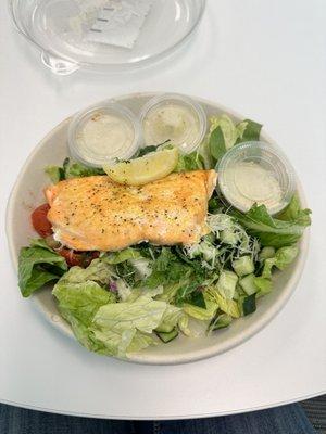 Salmon Caesar with no croutons