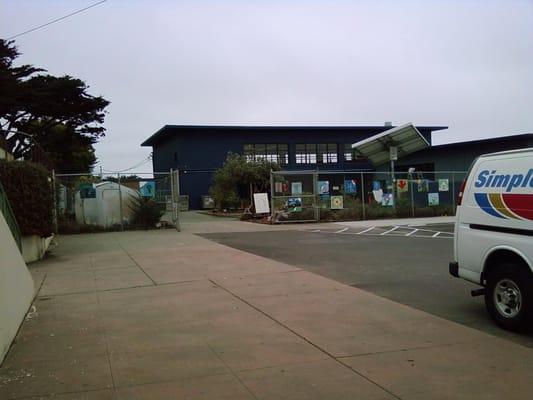 Front of Sunset Elementary's garden