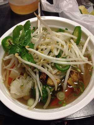 The famous veggie pho.