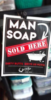 Not just girly soap! We have a whole line of Man Scents!