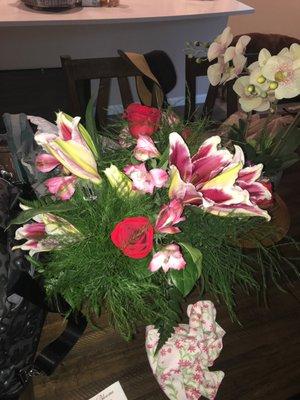 Flowers sent to my sister in law (price point was $60)