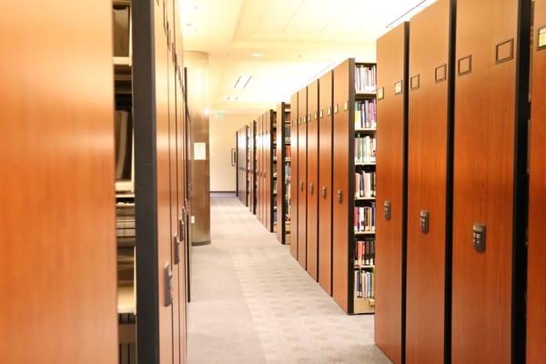 National University Library Powered Mobile Storage System. CSM Doubled Their Library Storage & Added More Student Work Space.