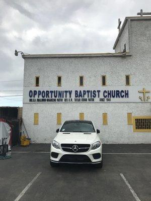 Front entrance of church spirit field once you walk in