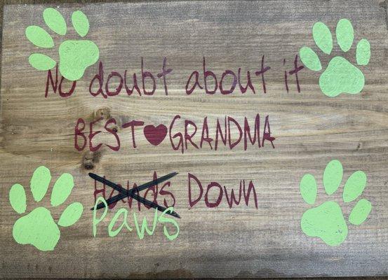 Best grandma paws down