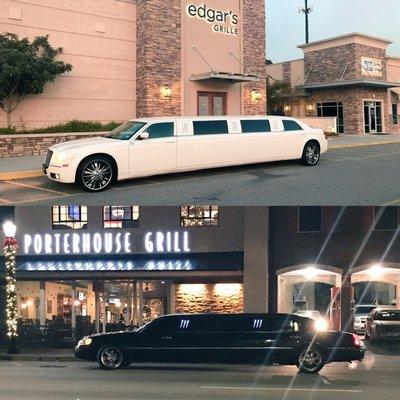 Chrysler 300 at Edgar's Grille Lincoln town car eight passenger at Porter House Grille