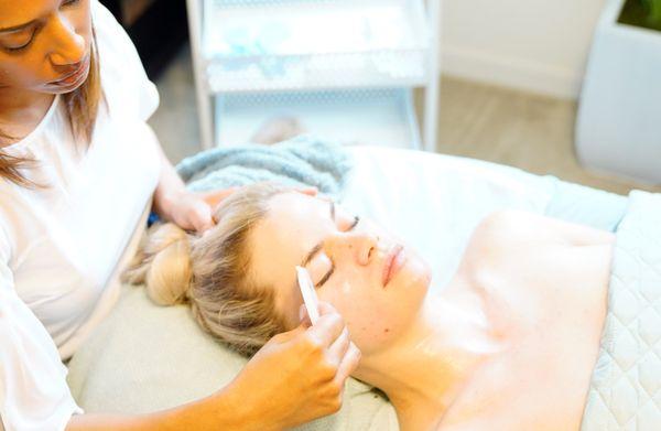 Holistic Natural Rejuvenation Facials including Gua Sha massage, Herbal Poultice Massage, Facial Acupressure, Lymphatic Drainage.